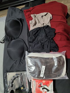 Album by MySissyParadise with the username @MySissyParadise,  June 3, 2022 at 1:05 PM. The post is about the topic Sissy and the text says 'feeling very horny right now thinking of drssing up and having fun with some toys :).. tones more tucked away in closet hehe
#me #toys #bra #panties #skirt #wig #sissy #lingerie #dressingup #horny'