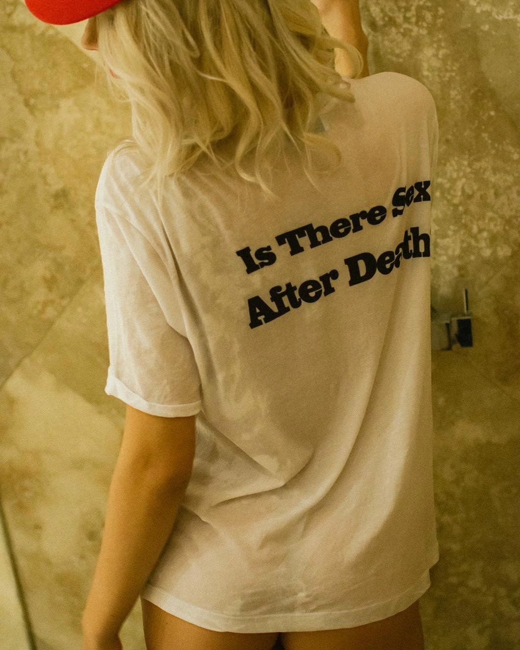 Photo by Masquenada with the username @Masquenada, posted on November 10, 2018 and the text says '?? what do you think? Follow @masquenada.ro for more horny T-shirts.'