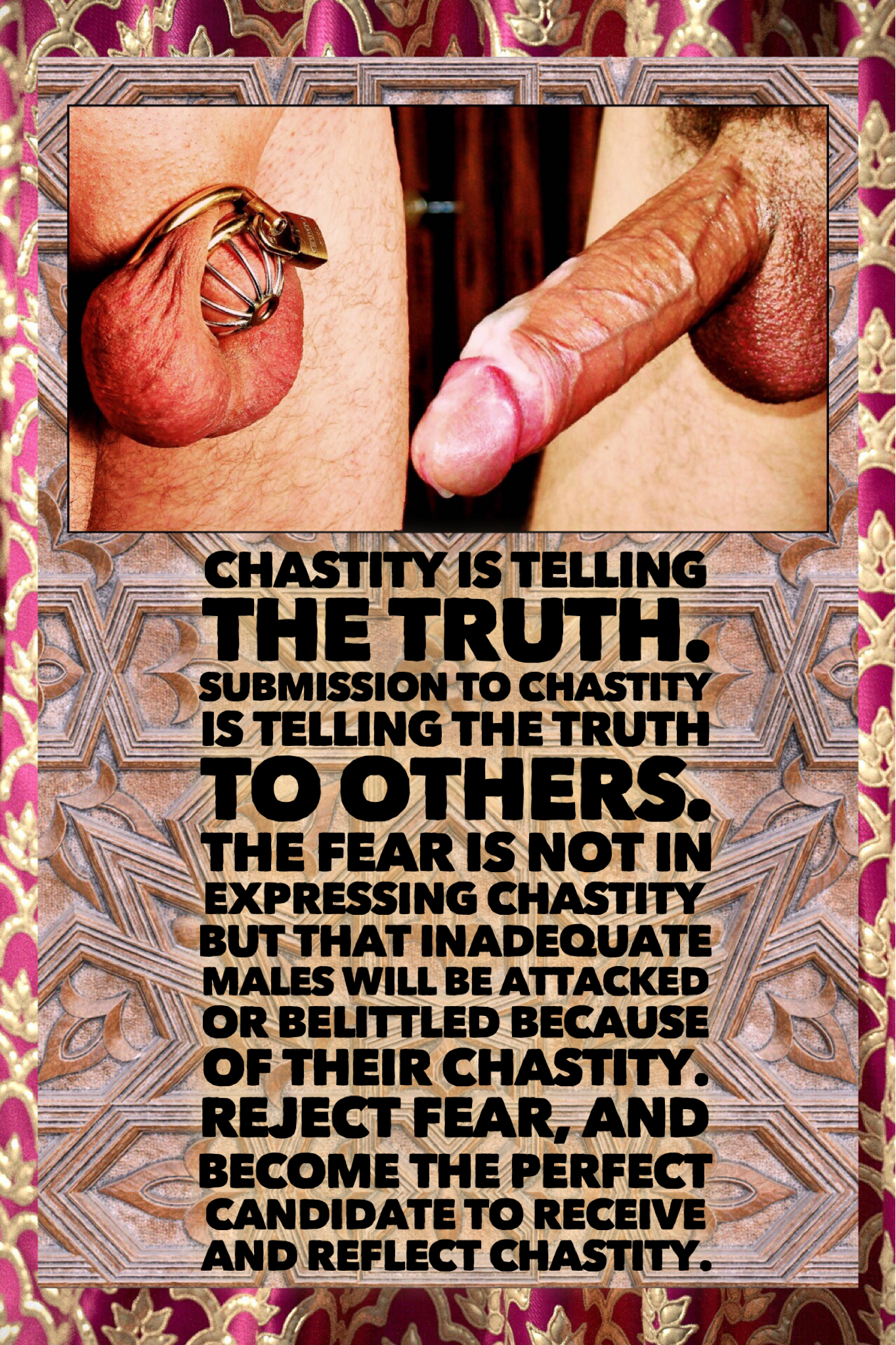 Photo by TGOC with the username @TheGuildofChastity,  July 17, 2019 at 11:09 PM. The post is about the topic Male Chastity in FLR