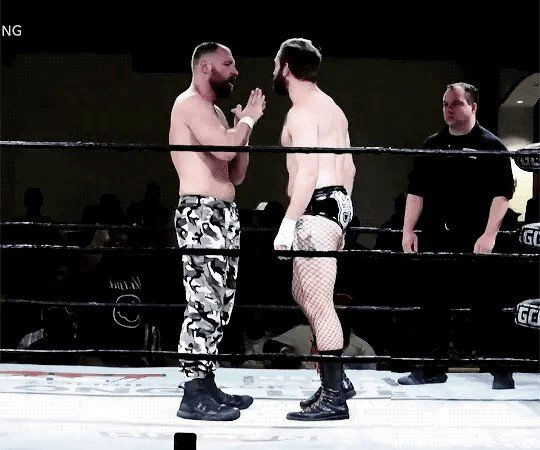 Watch the Photo by Ivan Ivanov with the username @argos2019, posted on March 10, 2024. The post is about the topic Tumblr Dads. and the text says 'Jon Moxley & Effy

He drops to his knees and stares.
The crowd shouts “SUCK THAT DICK”
The Ref gets uncomfortable and looks away…'