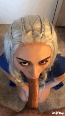 Photo by EroticRepost with the username @EroticRepost,  July 18, 2019 at 5:14 AM. The post is about the topic blowjob and the text says 'Game of thrones roleplay? 🤤'