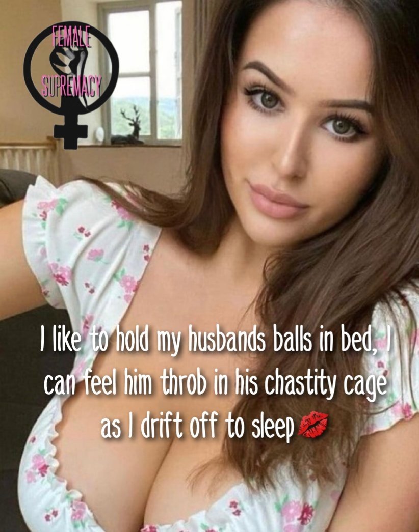 Album by Chastityhubby with the username @Chastityhubby, who is a star user,  July 27, 2023 at 2:32 PM. The post is about the topic Female domination and the text says 'A part of my collection. A Chastity Slave's only place is on their knees in front of their Queen. 

#caged #sissy #slave #plugged #panties #queen #cuck'