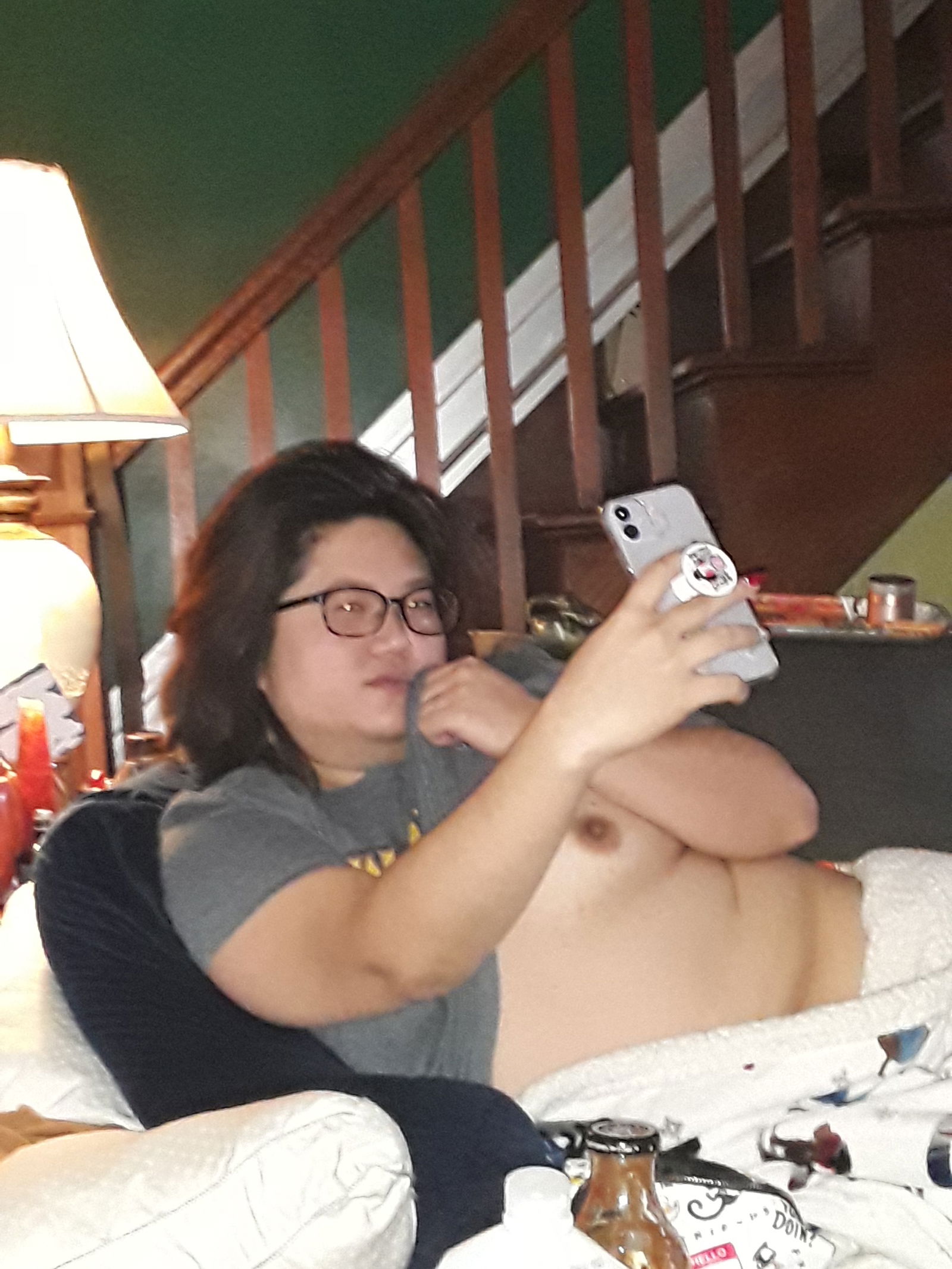 Photo by HotwifeHusband with the username @psionyx, who is a star user,  January 13, 2020 at 5:29 PM and the text says 'A photo of my Hotwife texting with her new Dom. If you want to see more join us on our website
https://hotwifehusband.com/'