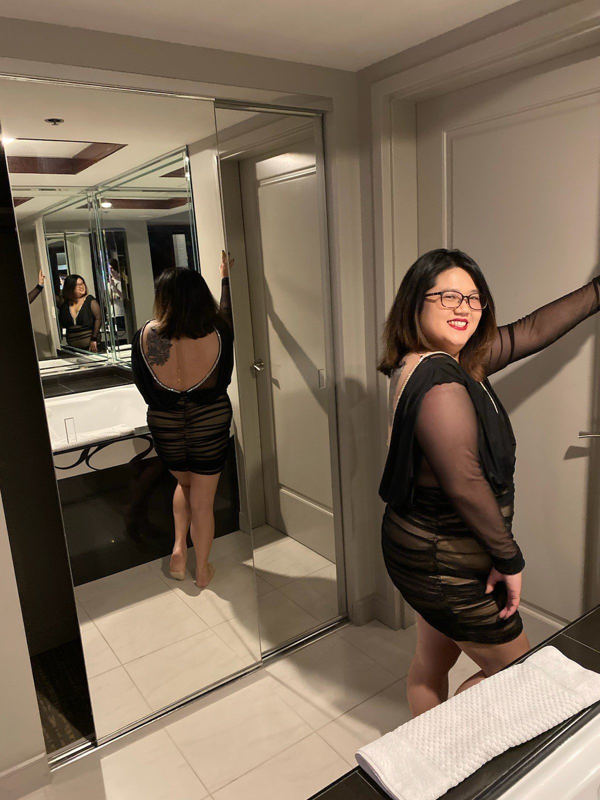 Photo by HotwifeHusband with the username @psionyx, who is a star user,  September 5, 2020 at 1:11 AM. The post is about the topic Share your sexy wife and the text says 'just a photo of my Asian hotwife's new dress '
