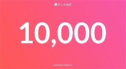 Photo by Flame Token with the username @FlameToken, who is a brand user,  June 2, 2022 at 1:55 PM. The post is about the topic FlameToken and the text says '🥳 Let's celebrate hitting the 10,000 members mark on our Discord Server! We would like to thank all of you for making that happen! 

👉 https://discord.gg/sharesome'