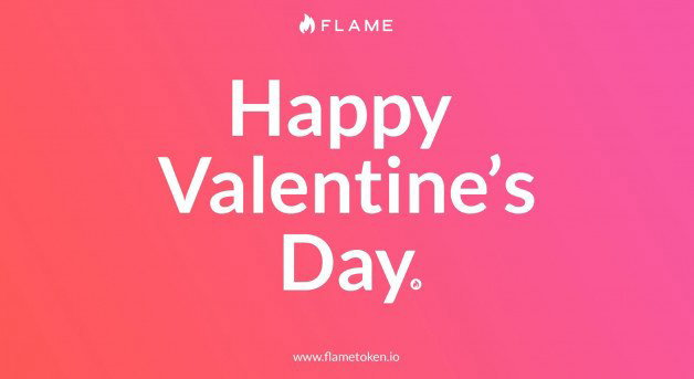 Photo by Flame Token with the username @FlameToken, who is a brand user,  February 14, 2022 at 10:44 AM and the text says 'Happy Valentine's Day.
#ValentinesDay'