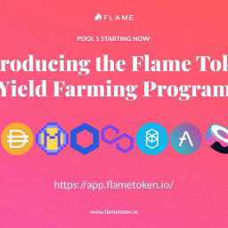 Photo by Flame Token with the username @FlameToken, who is a brand user,  December 1, 2021 at 5:07 AM. The post is about the topic FlameToken and the text says 'XFL Yield Farming starts now! 

🚀Pool will run for 25 epochs (= 25 weeks)
🚀6% of the total XFL supply allocated
⚡ Stake $USDC, $BUSD, $DAI, $MIM and earn $XFL 
⚡ Withdraw every week

🌾https://app.flametoken.io/yield-farming

#YieldFarming #Crypto #USDC..'
