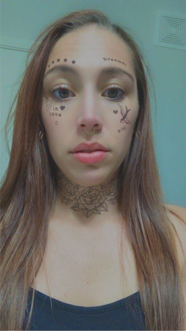 Photo by Lyla smiles with the username @Lylasmiles,  November 4, 2021 at 10:18 PM. The post is about the topic Cum tributes and the text says 'Can a girl get a trubute!!! hehe 

DM me 

The tattoos are a filter and the percings!'