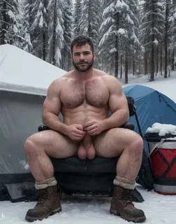 Photo by Hairybiswinger with the username @Hairybiswinger,  December 13, 2023 at 4:46 AM and the text says 'What a stud,  can't avoid liking those big bull like, heavy balls'