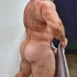 Photo by Hairybiswinger with the username @Hairybiswinger,  March 18, 2024 at 4:24 AM. The post is about the topic Masculinity that makes me hard and horny and the text says 'I can only imagine coming across this big hairy solid stud on his way to the showers.  I'll lather and thoroughly clean that thick hairy body, taking my time on every part.  Perharps suck his cock while working on his massive legs'