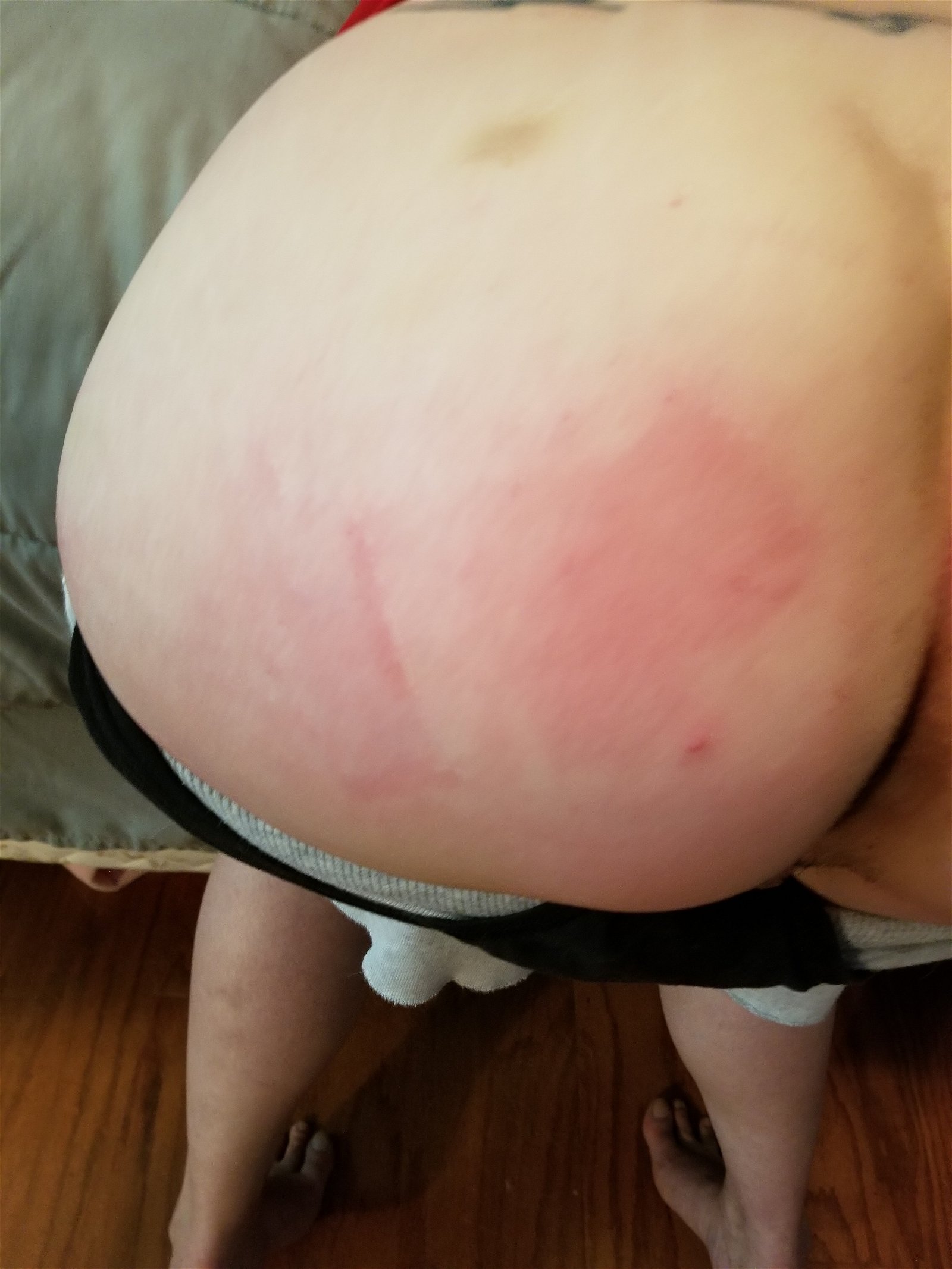 Photo by Cannacoup with the username @Cannacoup,  August 11, 2019 at 5:44 PM. The post is about the topic Real Couples and the text says 'happy birthday to the Mrs! Shes loving the swats!! #MILF #ASS #SPANKING'
