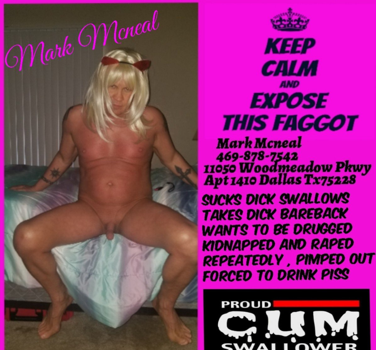 Photo by Sissyfaggot_Boy with the username @markmcnealfag2expose, posted on August 7, 2019
