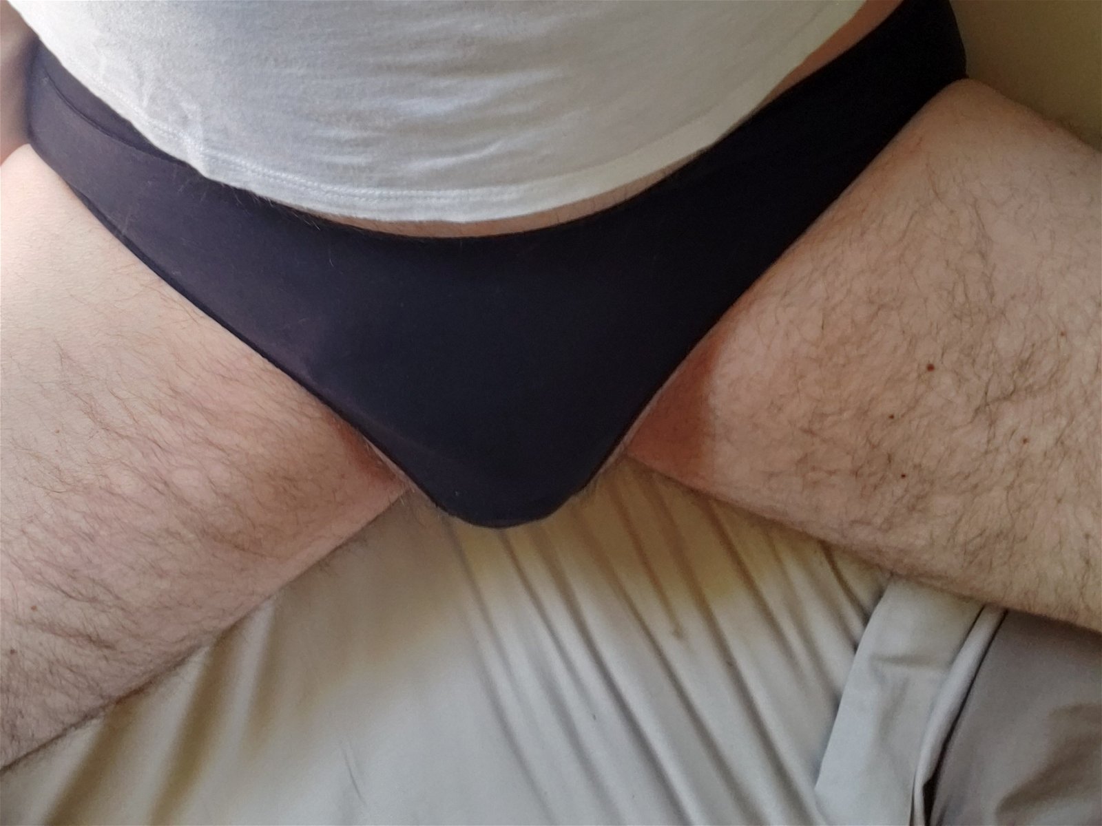 Photo by dc1962biguy with the username @dc1962biguy,  October 2, 2019 at 1:15 PM. The post is about the topic Gay/bi boy who likes sexy stuf and the text says 'Girlfriends panties.'