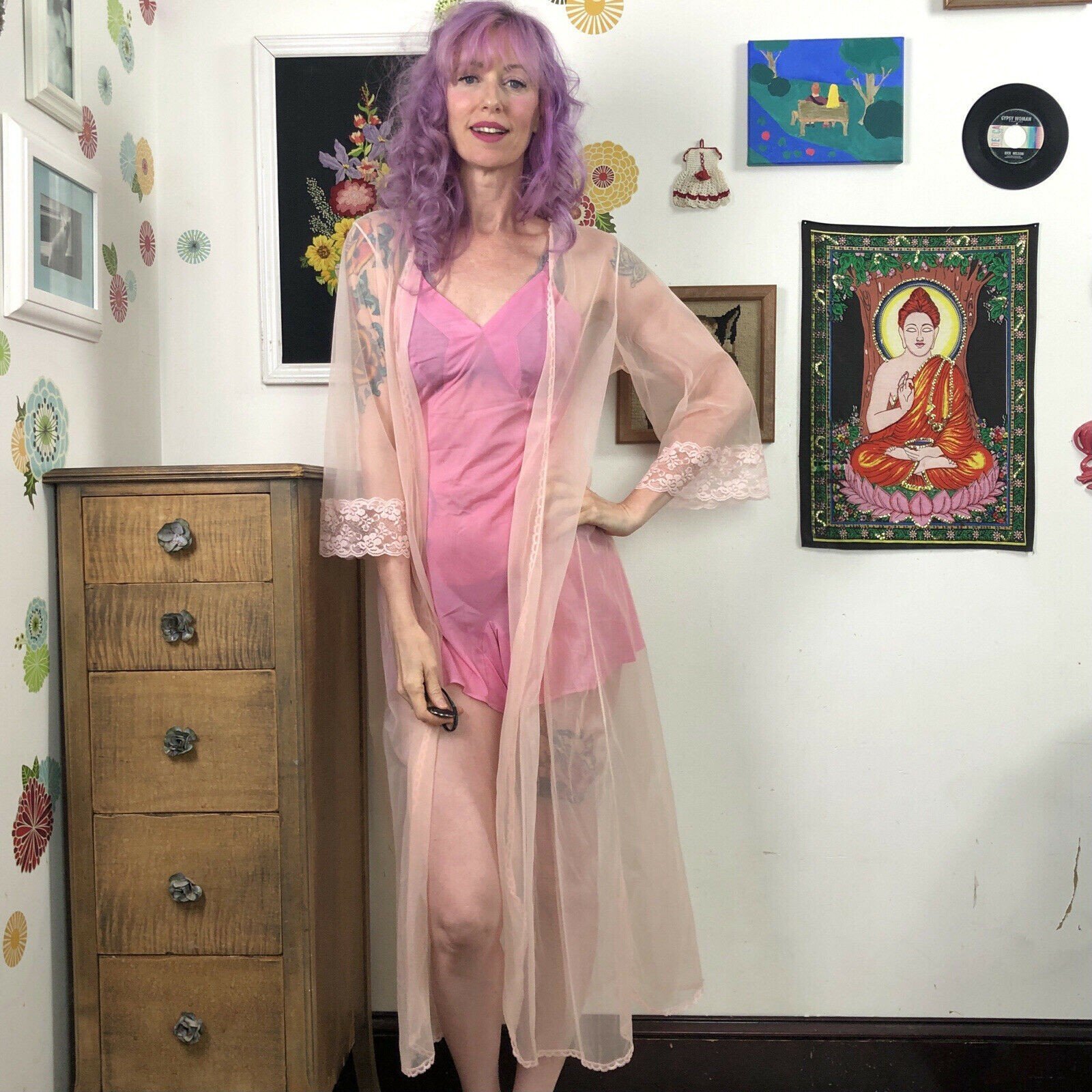 Photo by GothEis with the username @GothEis,  April 13, 2022 at 11:25 AM. The post is about the topic Girls of Etsy and the text says 'eBay seller "catsntatsvintage"'