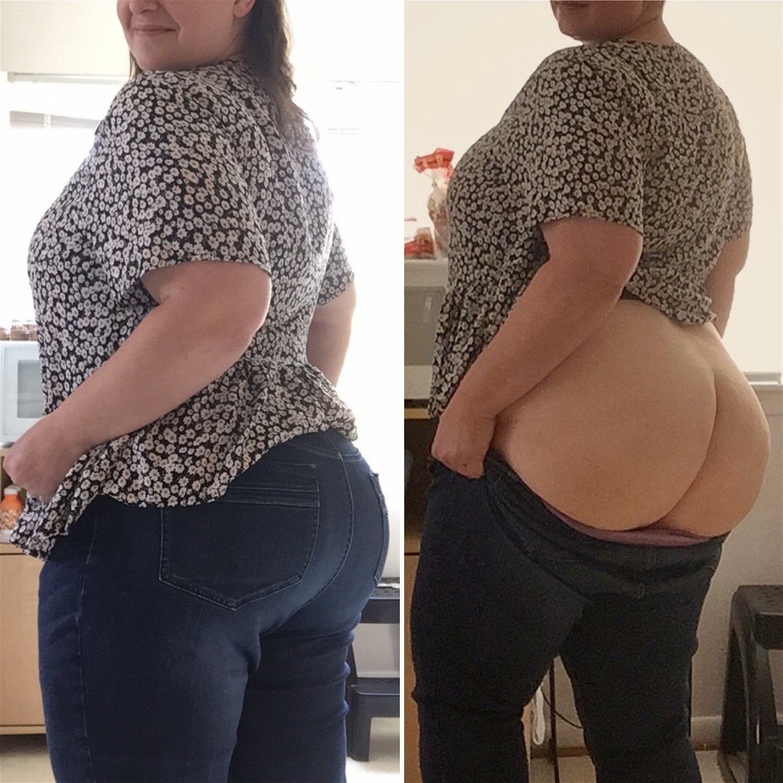 Photo by JessBBW with the username @JessBBW, who is a verified user,  July 25, 2020 at 3:18 AM. The post is about the topic chubby amateurs and the text says 'I’m just livin’ that phat ass MILF life!! That’s me when the kids are around, and me when they are not around! LOL!'