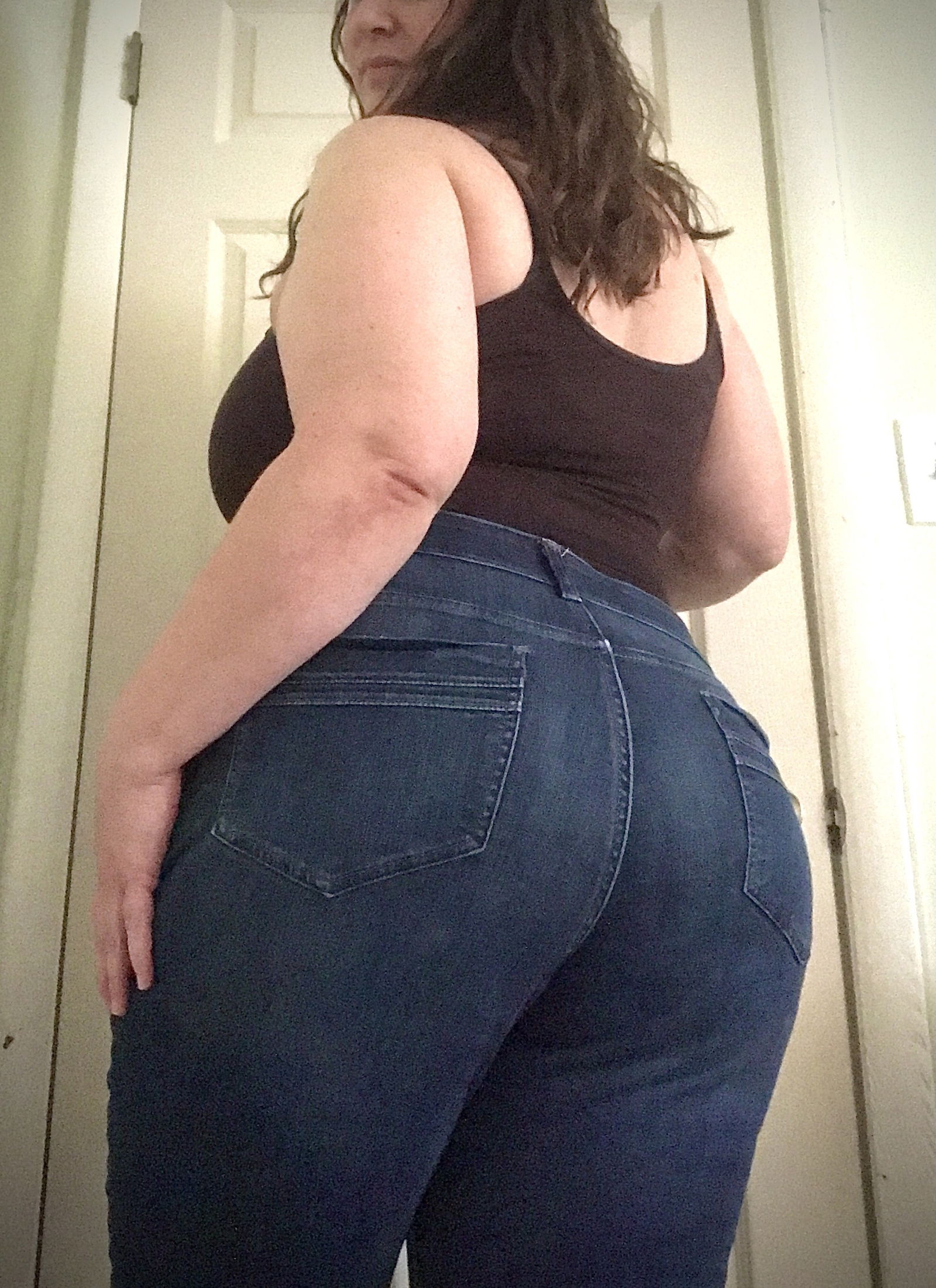 Album by JessBBW with the username @JessBBW, who is a verified user,  December 10, 2020 at 4:41 PM. The post is about the topic Thick and the text says 'What does this thick phat MILF ass make you crave??  I'm craving a face smashed up in there with a warm wet eager tongue eating me alive!  Maybe followed up with a thick hard cock using whatever hole you choose...ending with a thick load of cum deep..'