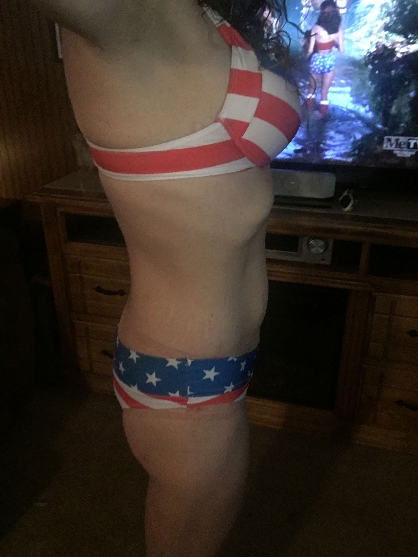 Album by eddieslildarlin with the username @eddieslildarlin, who is a verified user,  July 14, 2019 at 5:05 PM. The post is about the topic Eld’slilslutt and the text says '#Stars&Stripes #Me #Ibelongto @AtongueforAnnie'