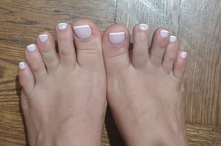 Photo by Mistress Molly with the username @mistressmolly, who is a star user,  January 18, 2021 at 8:56 AM. The post is about the topic Ass, Feet, Pussy and the text says 'Who likes my pedicure?  #toes #feetfetish    #feetlover'