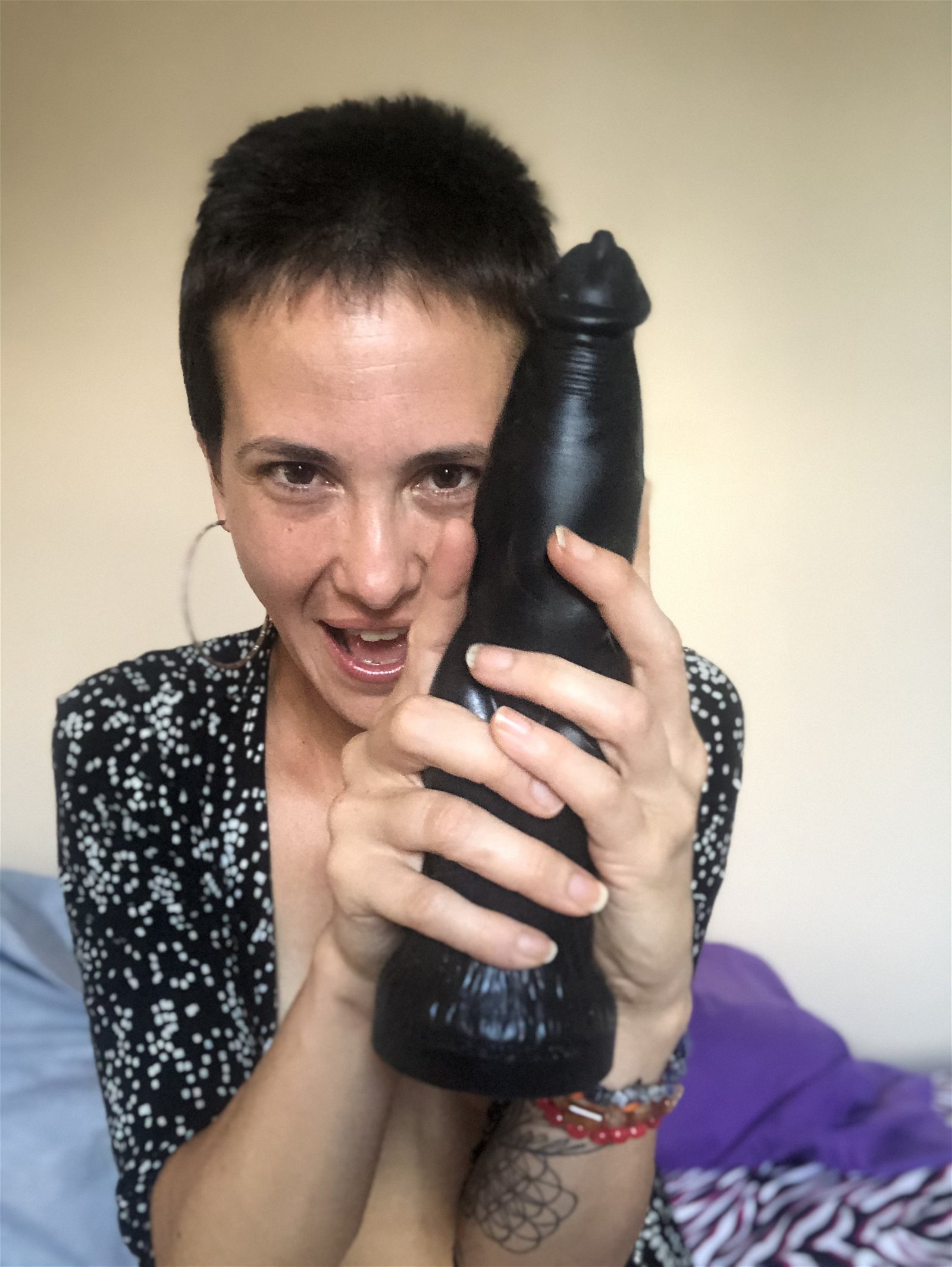 Photo by polyannie01 with the username @polyannie01, who is a star user,  August 10, 2019 at 9:40 PM. The post is about the topic Sex Toys and the text says 'https://hankeystoys.ositracker.com/132810/9217
First time playing with my Hankeys “Beowolf” !! videos coming soon✨✨'
