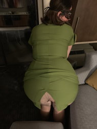 Photo by TMCTFIWU with the username @TMCTFIWU,  August 25, 2019 at 3:21 PM. The post is about the topic Amateurs and the text says 'It appears it is time for some post date night fun. I love the retro 60’s style dress and want to treat her like a secretary of mine from the era of ass slaps and booze at the office'