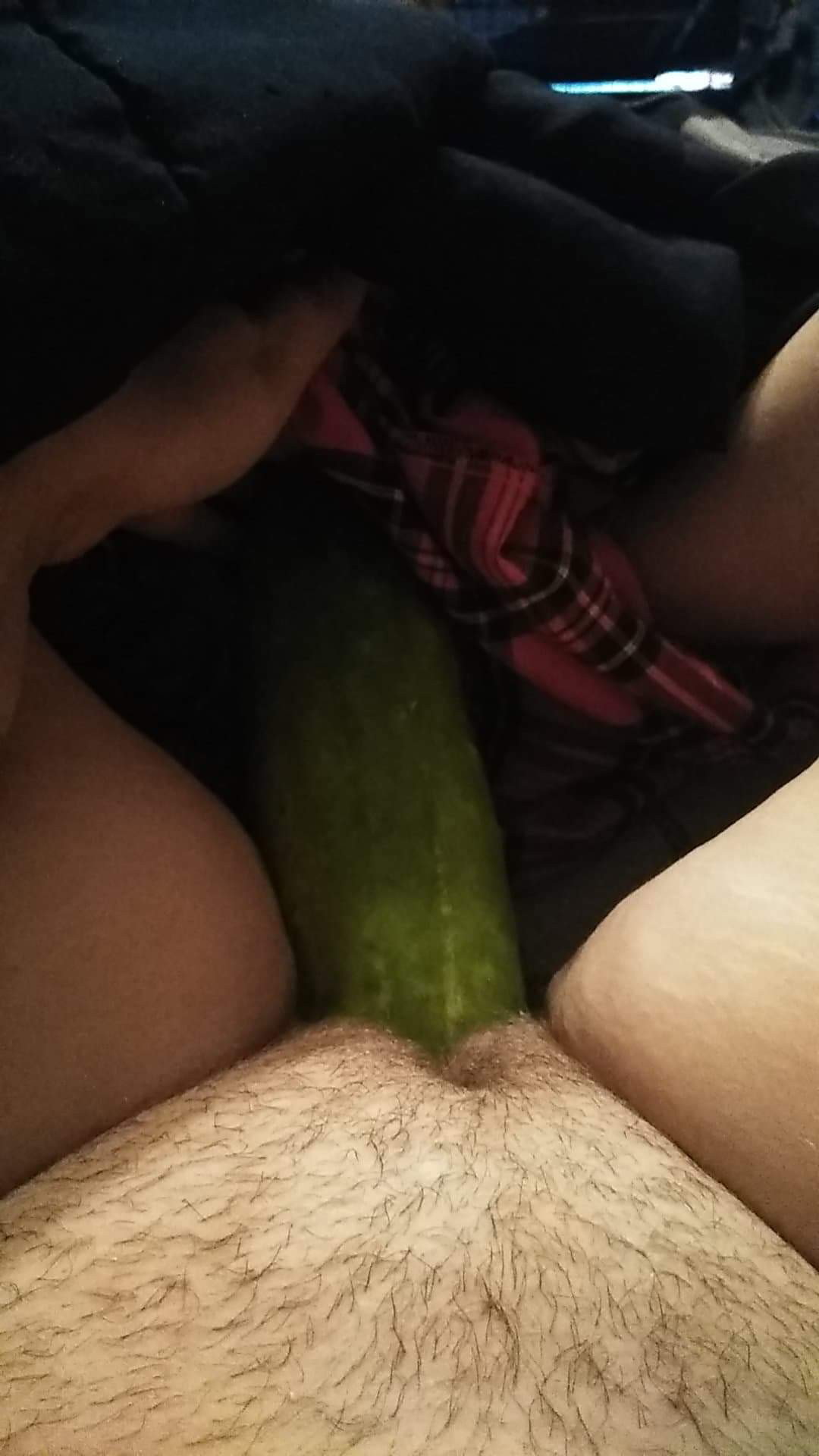 Photo by Slut wife and friend with the username @Tank85,  August 9, 2019 at 9:49 AM. The post is about the topic Pussy and the text says 'wife tried to fit this monster cucumber in her pussy'