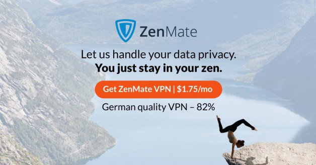 Photo by ZenMateVPN with the username @ZenMateVPN, who is a brand user,  August 12, 2019 at 3:22 PM and the text says 'What if somebody finds out you're on here? Your ISP knows what websites you're visiting. Don't let anybody get their hands on your internet records. Use ZenMate VPN to stay completely anonymous so nobody knows what you're doing online. 

Get it here for..'