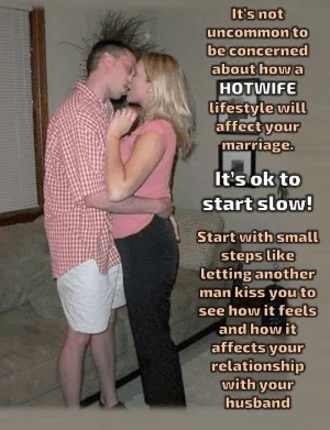 Photo by Bi_Cuck with the username @Mebob, posted on February 22, 2024. The post is about the topic Hotwives and the text says 'it always starts slow, then becomes a lifestyle you can't live without.'