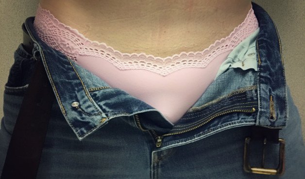 Album by Guyofpland with the username @Guyofpland,  April 13, 2021 at 8:15 PM. The post is about the topic Boys in Panties and the text says 'Auden Fashion Thong - Pink'