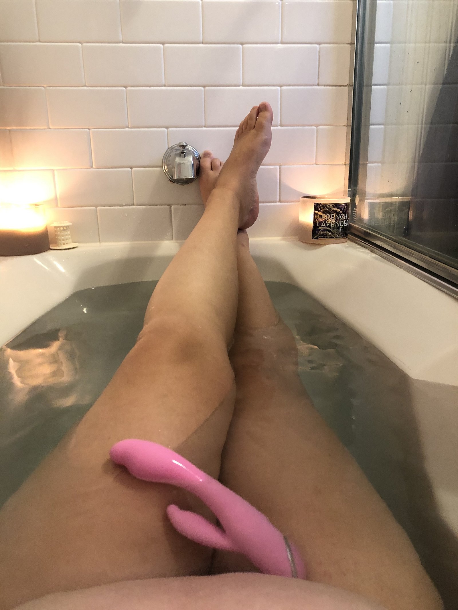 Photo by Bigtitsgirl with the username @Bigtitsgirl,  August 16, 2019 at 12:09 AM. The post is about the topic Amateurs and the text says 'Me and the little friend enjoying some much needed relaxation
#chubby #thighs #masturbate #thick'