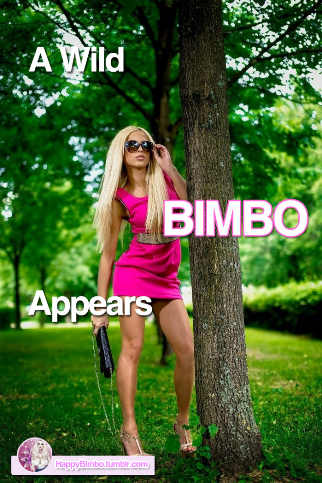 Photo by feo83nix with the username @feo83nix, who is a verified user,  September 3, 2017 at 6:59 PM and the text says 'happybimbo:

A Wild Bimbo Appears!Happy Bimbo'