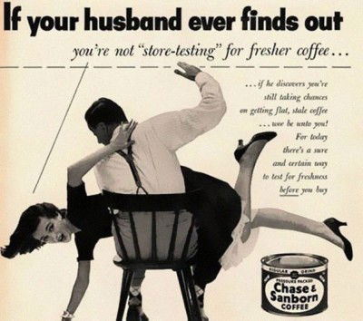 Photo by JoonasD6 with the username @JoonasD6,  October 18, 2014 at 8:23 PM and the text says 'peopleasproducts:

Sexism 60’s

&ldquo;Don&rsquo;t worry darling, you didn&rsquo;t burn the beer!&rdquo; will always be my favourite. #sexism  #60s  #advertising  #marketing'