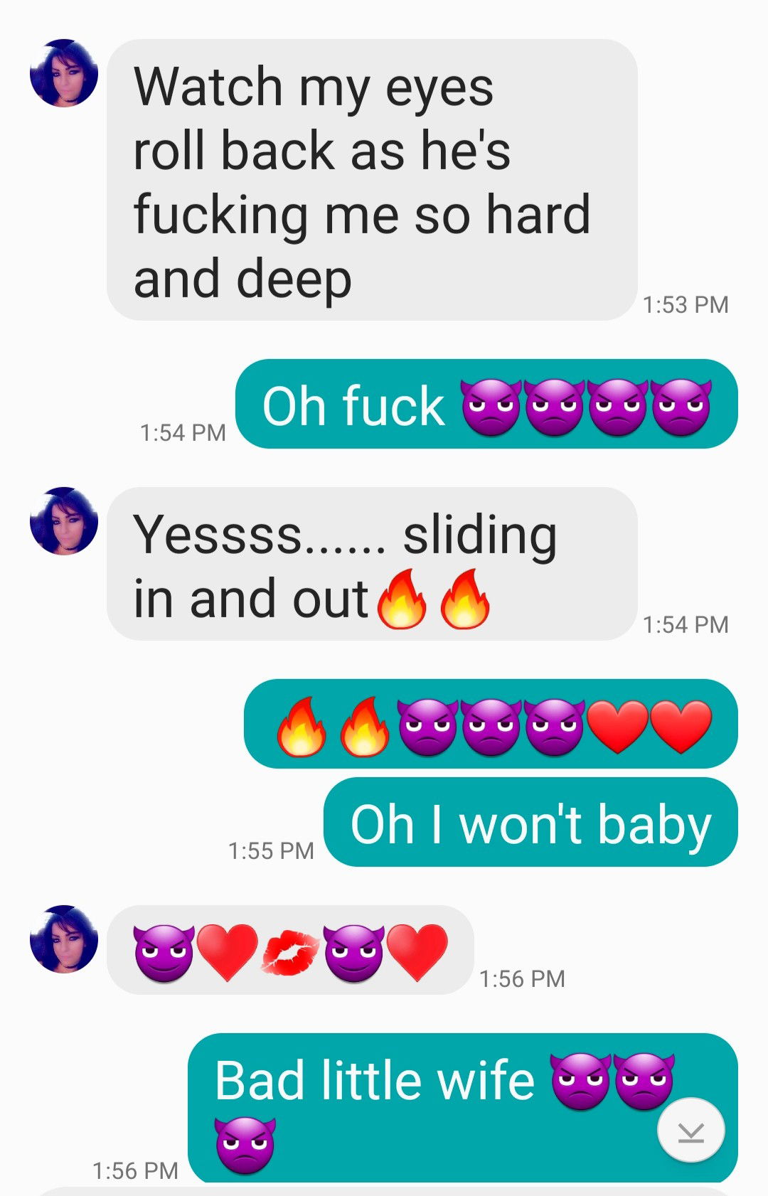 Album by Sixfive with the username @Sixfive, who is a verified user,  September 10, 2019 at 4:20 PM. The post is about the topic Hotwife Texts and the text says 'Fuck🔥🔥🔥 going back through old texts. These texts from my sweet girl are gold!!'