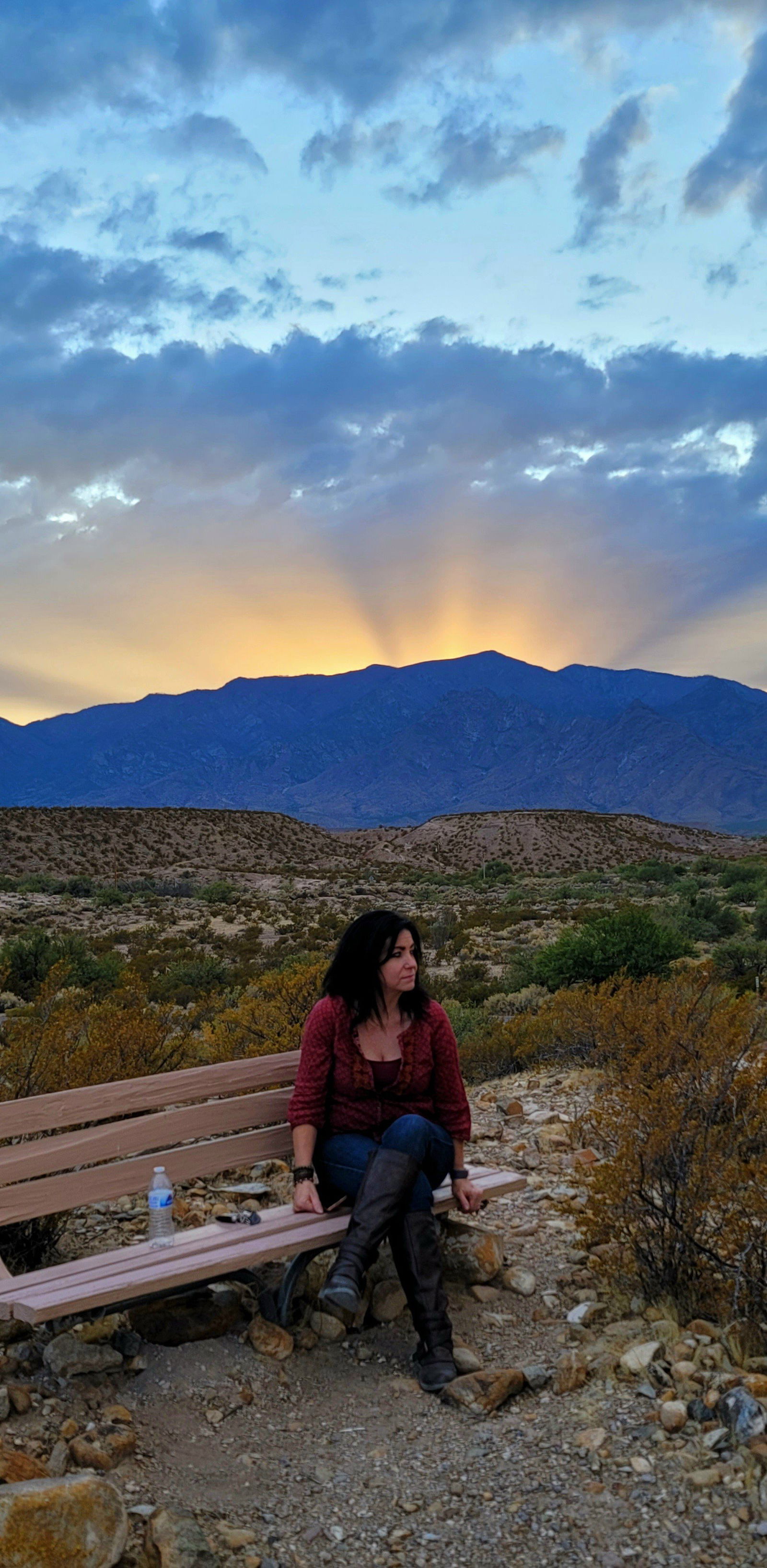 Photo by Sixfive with the username @Sixfive, who is a verified user,  February 10, 2023 at 5:41 PM. The post is about the topic Landscape scenery and the text says 'Arizona is a beautiful place especially with my wife @Blueeyes13 in it'