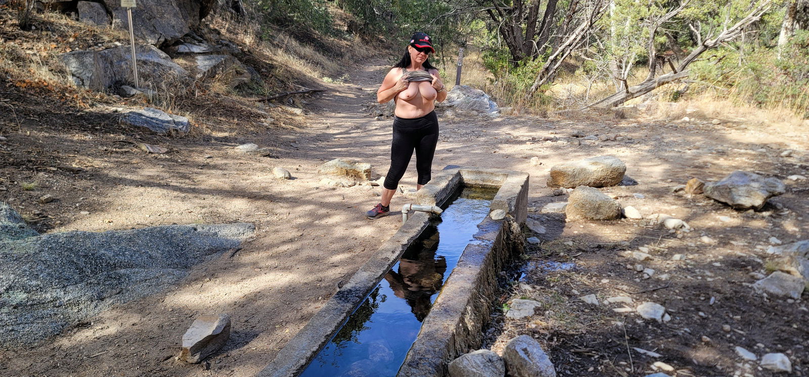 Album by Sixfive with the username @Sixfive, who is a verified user,  February 28, 2022 at 2:05 PM. The post is about the topic Wife Sharing and the text says 'Went for a hike yesterday with my hot little wife and did some reflecting'