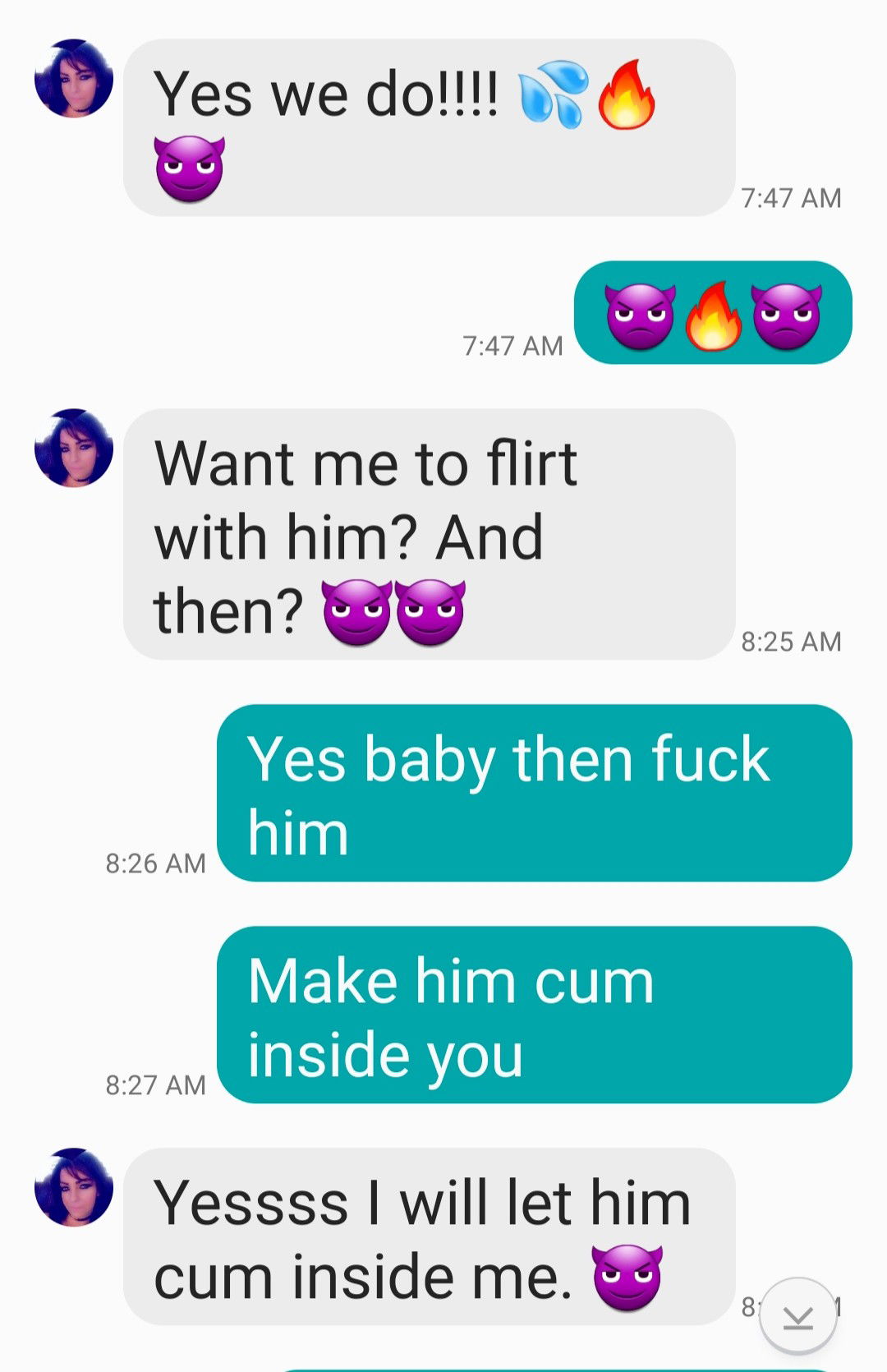 Album by Sixfive with the username @Sixfive, who is a verified user,  September 10, 2019 at 12:35 AM. The post is about the topic Hotwife Texts and the text says 'https://sharesome.com/Blueeyes13 baby do you remember these texts? 🔥🔥🔥👿👿👿❤❤❤'