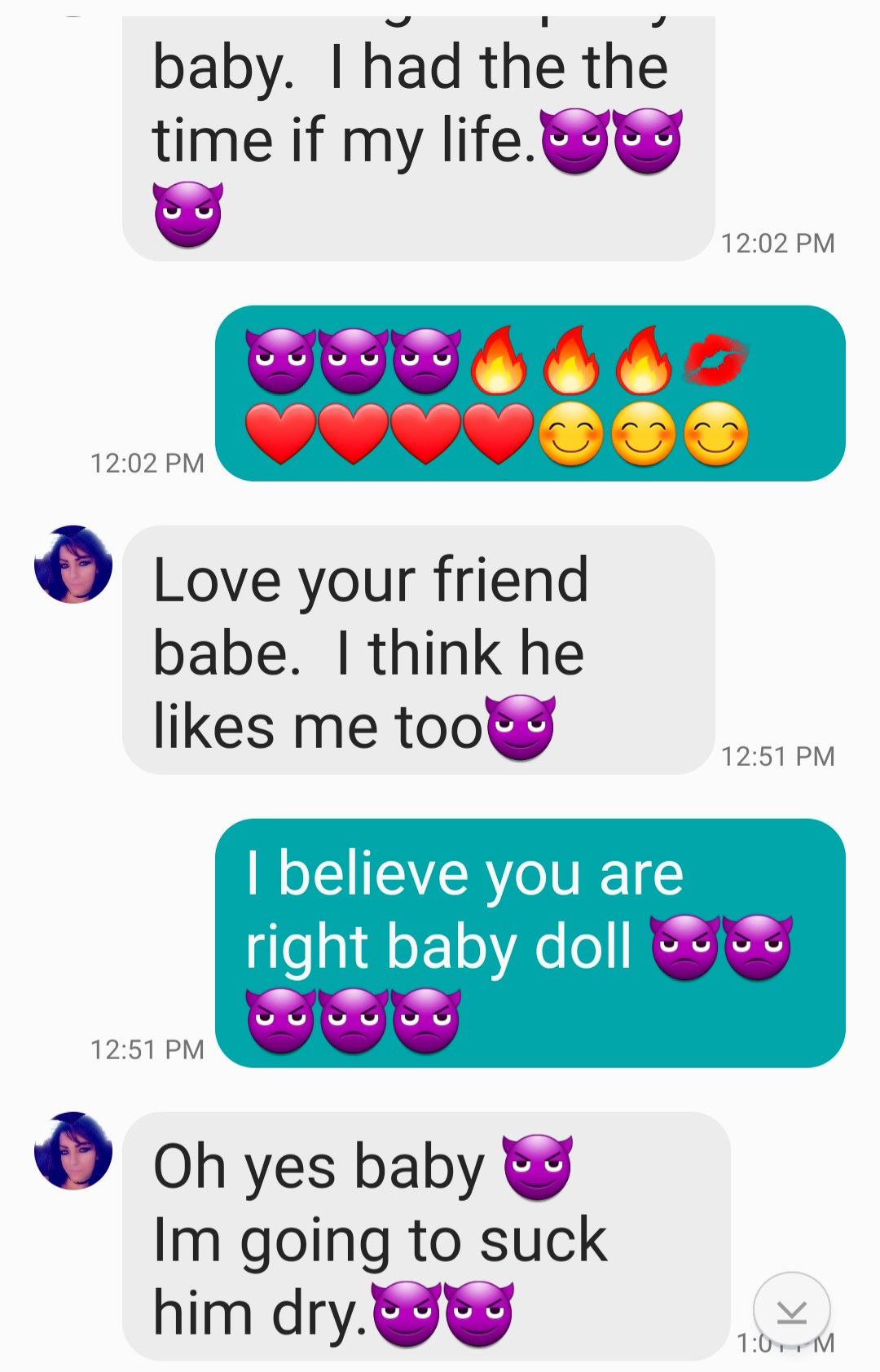 Album by Sixfive with the username @Sixfive, who is a verified user,  September 10, 2019 at 4:20 PM. The post is about the topic Hotwife Texts and the text says 'Fuck🔥🔥🔥 going back through old texts. These texts from my sweet girl are gold!!'