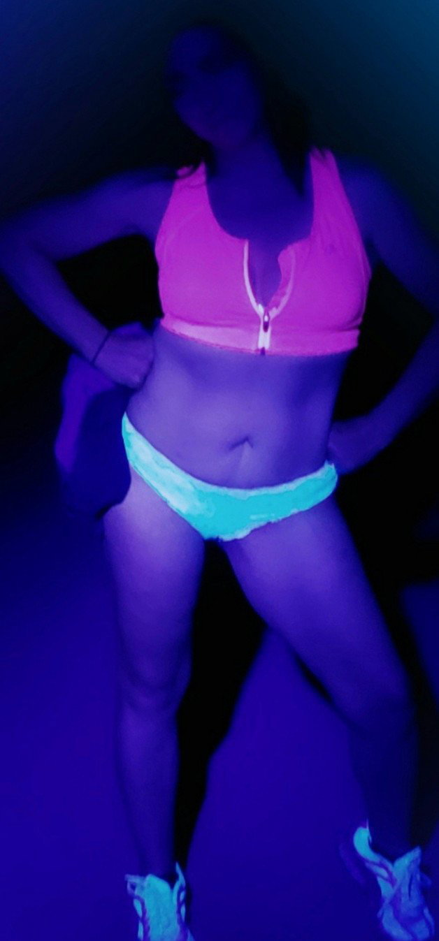Photo by Sixfive with the username @Sixfive, who is a verified user,  January 30, 2022 at 1:51 PM. The post is about the topic MILF and the text says 'My hot little MILF undressing under the blacklight'