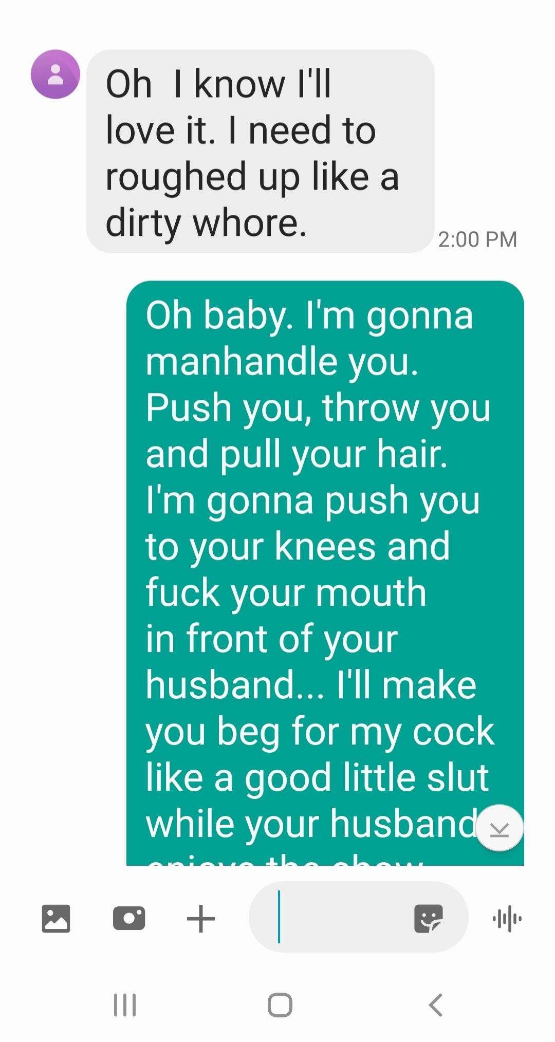 Album by Sixfive with the username @Sixfive, who is a verified user,  April 23, 2020 at 3:59 PM. The post is about the topic Hotwife Texts and the text says 'Wife sexting her with her fuck buddy'