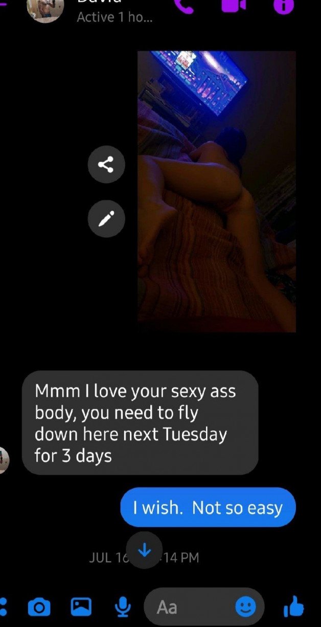 Album by Sixfive with the username @Sixfive, who is a verified user,  July 27, 2021 at 5:56 PM. The post is about the topic Hotwife Texts and the text says 'My little Vixen getting naughty with one of her "boyfriends" She's such a hot little minx... They loaded in the wrong order. You have to read them last to first'