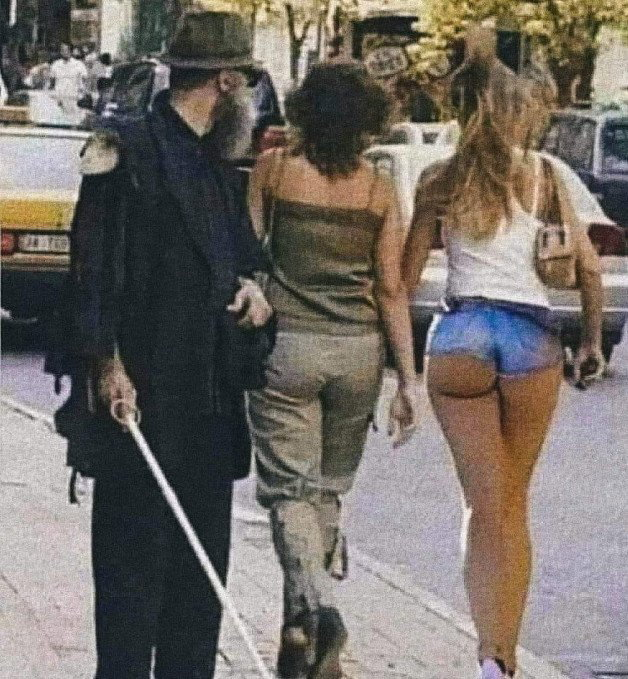 Photo by LePigeonVolant with the username @LePigeonVolant,  September 25, 2023 at 12:04 PM. The post is about the topic Sexy Denim and the text says 'A cure for blindness'
