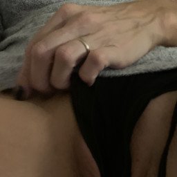 Photo by Kimthemilf with the username @Kimthemilf, who is a verified user,  November 3, 2021 at 4:36 PM. The post is about the topic MILF and the text says 'Let me just pull these to the side for you and ill show you where my clit needs licked!!'