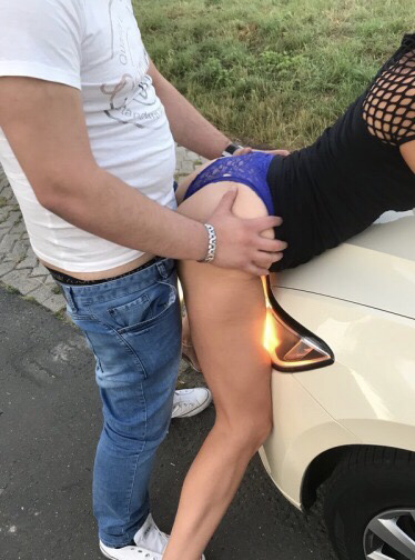 Album by Kimthemilf with the username @Kimthemilf, who is a star user,  October 24, 2020 at 4:05 PM. The post is about the topic Hotwife and the text says 'Little throwback to pre-covid when it was perfectly acceptable to fuck a cab driver on the bonnet of his car in broad daylight'