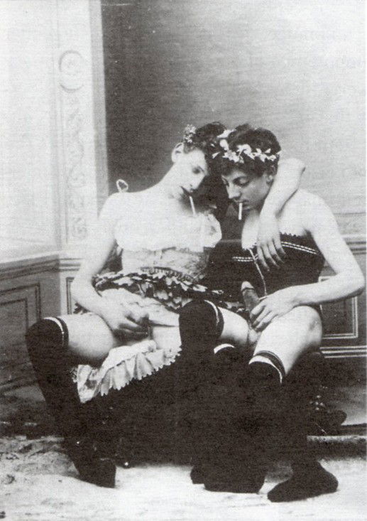 Album by Grandma-Did-It with the username @Grandma-Did-It,  December 20, 2018 at 6:55 PM. The post is about the topic Sissy and the text says 'Sissy couple c.1900'