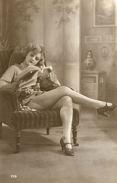 Photo by Grandma-Did-It with the username @Grandma-Did-It,  December 29, 2018 at 3:02 PM. The post is about the topic Vintage and the text says 'It's all in the tease'