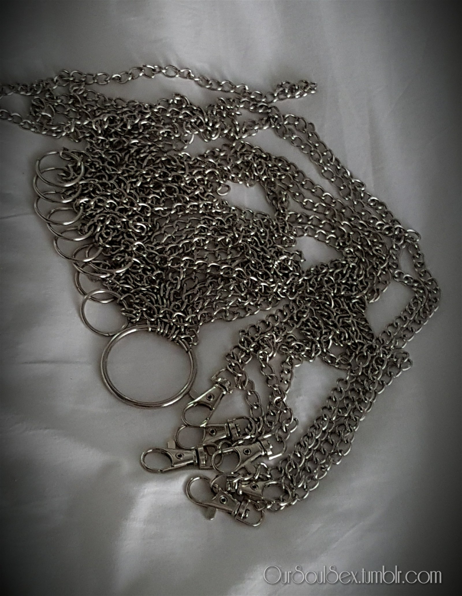 Watch the Photo by undefined with the username @undefined, posted on July 26, 2019. The post is about the topic Couples showing husband and wife. and the text says 'In Chains: 

Cory brought along a little errand for me on our trip to Hedo - a DIY chain body suit for me to put together and custom fit for her.   Here is the before & after shots.    It took more time than we thought, but let me just say ---- STUNNING!'