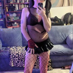 Photo by JessietheCDslut with the username @JessietheCDslut, who is a verified user,  May 2, 2023 at 11:13 AM. The post is about the topic Crossdressing sluts and the text says 'feeling and looking slutty, getting ready to get fucked!'