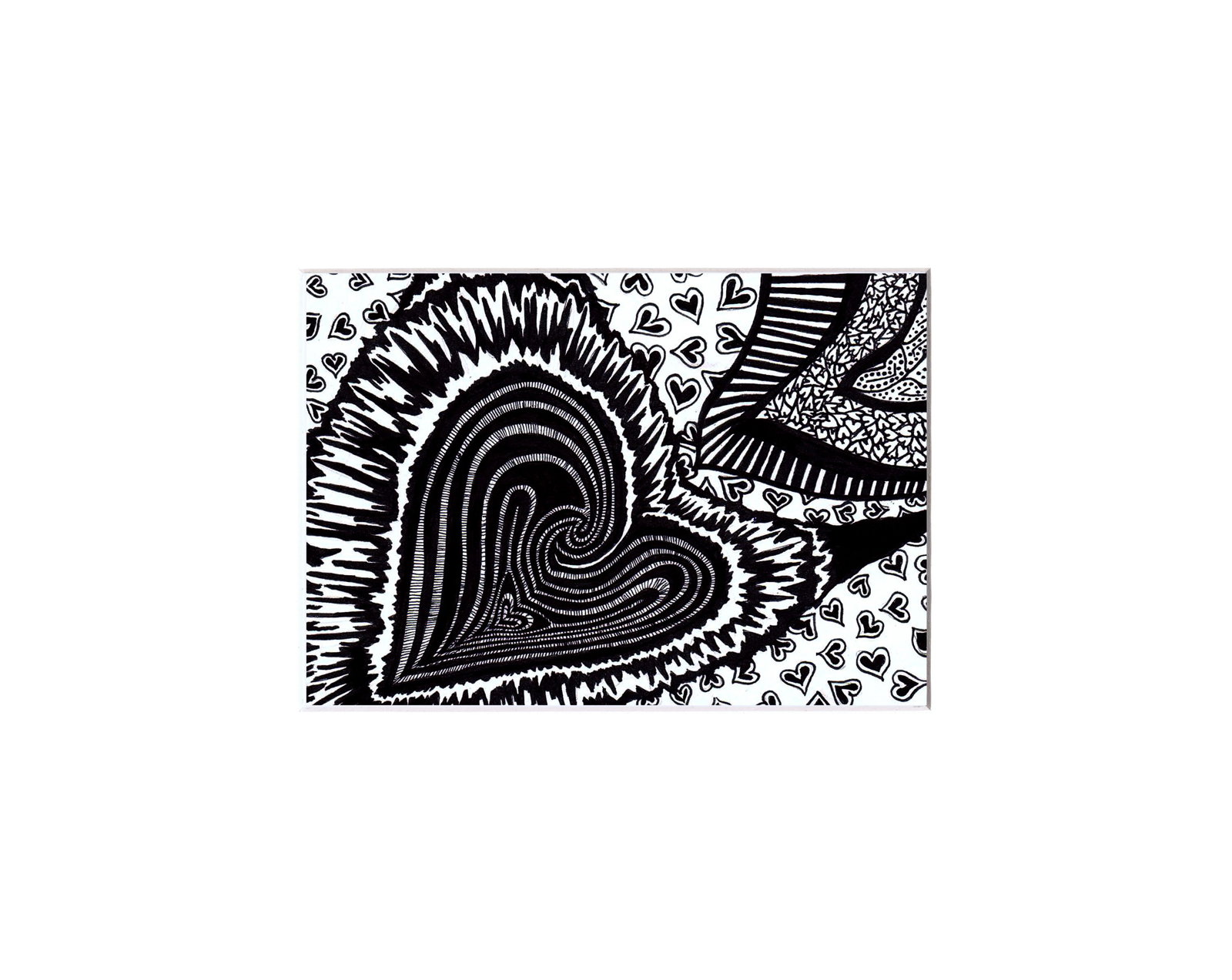 Photo by CRD Larson Art with the username @CRDLarson, who is a verified user,  September 1, 2019 at 9:25 AM. The post is about the topic Buttholes and the text says 'My original drawing 'Dark Heart' - ink on paper; an anal #gape in the shape of a #heart. Abstract enough that some don't recognize that it's eroticart.

#anal #eroticart #eroticartist'