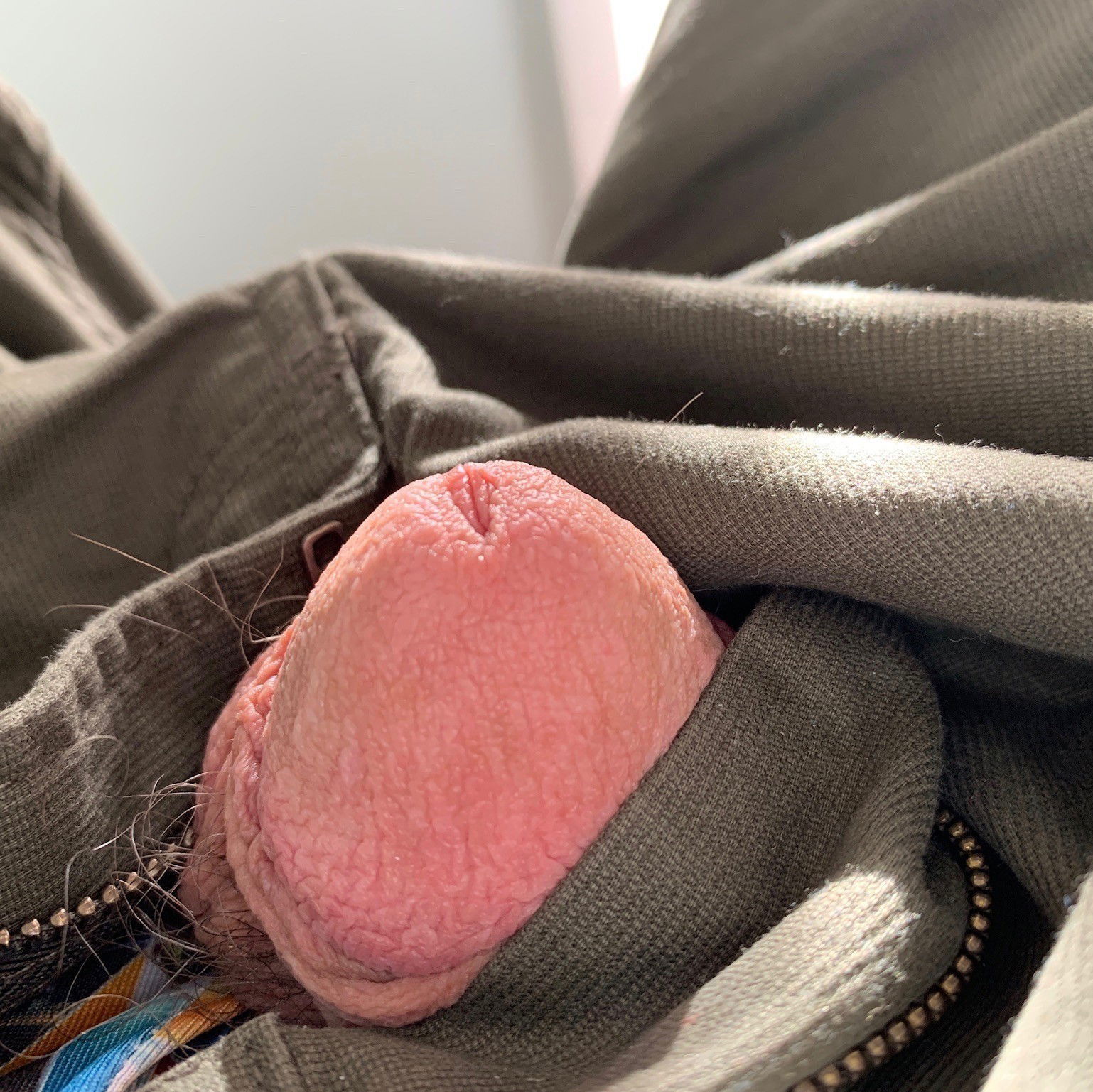 Photo by Danielio with the username @Danielio, who is a verified user,  May 15, 2020 at 8:30 AM and the text says '#peekaboo #tinydick'