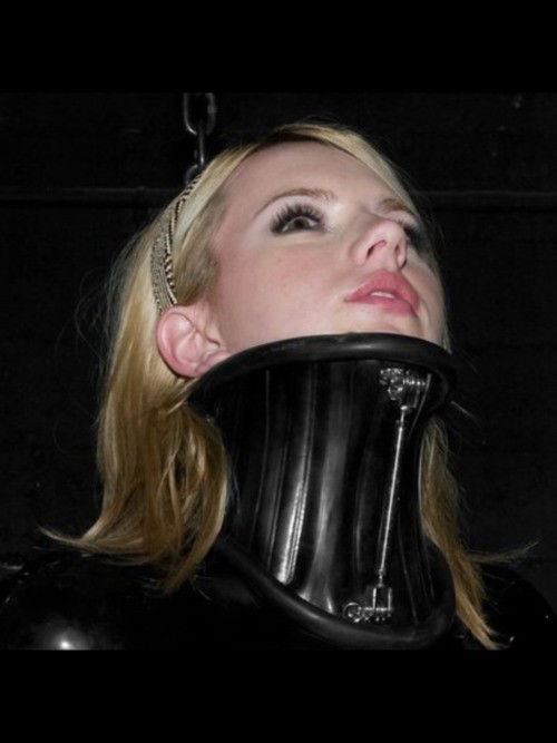 Photo by Dominance by Design with the username @DxD,  February 6, 2018 at 8:50 PM and the text says 'Great neck corset- DxD #collab  #neck  #corset'