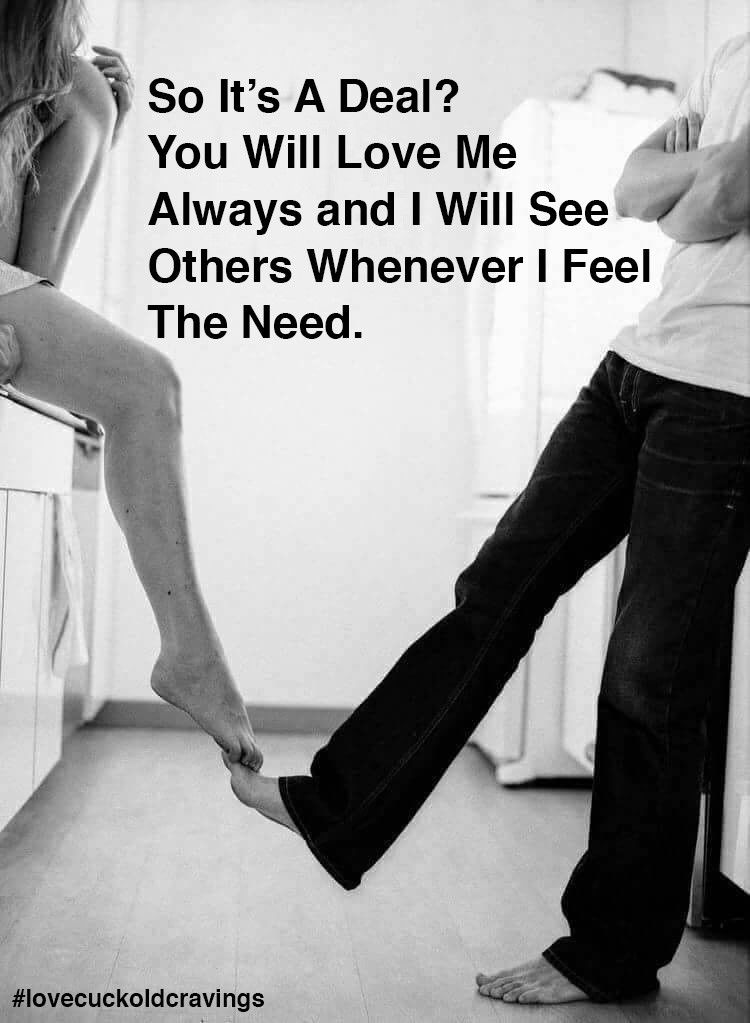 Photo by lovecuckoldcravings with the username @lovecuckoldcravings,  February 13, 2018 at 6:43 PM and the text says 'Deal'